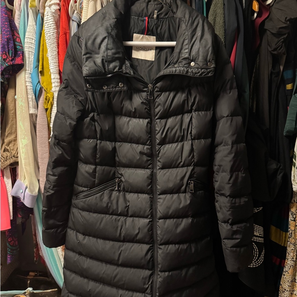 Moncler Black Puffer Coat